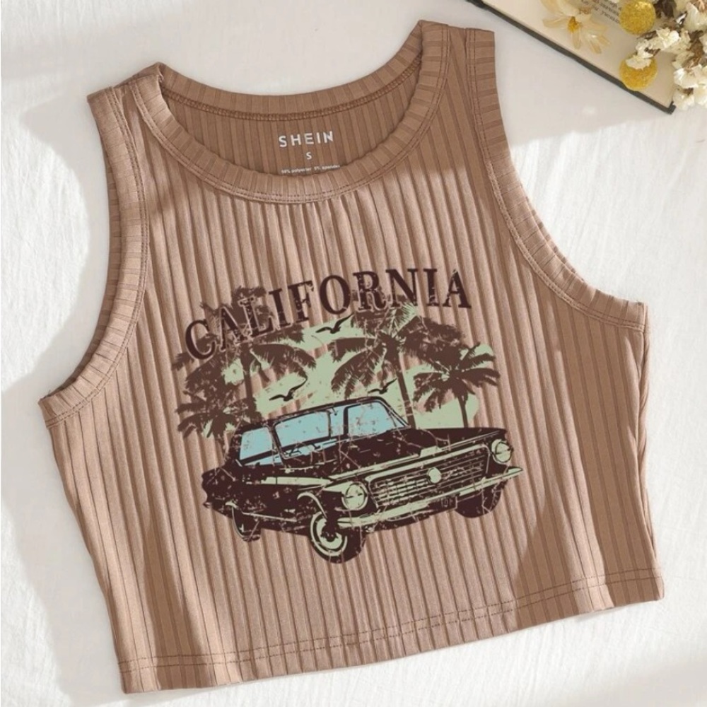 Cali Cropped Tank - Picture 2 of 2